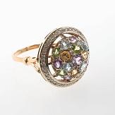 Кольцо золото 585, общий вес - 6.66 г, чистый вес - 5.836 г