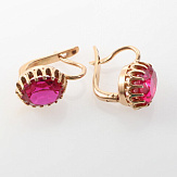 Серьга золото 583, общий вес - 3 г, чистый вес - 2.208 г