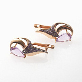 Серьга золото 585, общий вес - 1.59 г, чистый вес - 0.874 г