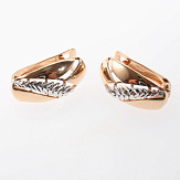 Серьга золото 585, общий вес - 1.16 г, чистый вес - 1.16 г