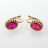 Серьга золото 583, общий вес - 2.94 г, чистый вес - 2.148 г