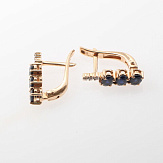 Серьга золото 585, общий вес - 1.43 г, чистый вес - 0.987 г