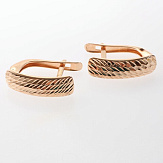 Серьга золото 585, общий вес - 0.76 г, чистый вес - 0.76 г