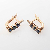 Серьга золото 585, общий вес - 1.37 г, чистый вес - 0.927 г