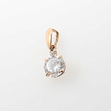 Кулон золото 585, общий вес - 1.04 г, чистый вес - 0.477 г