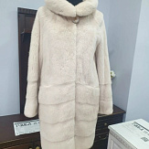 Меховое полупальто, норка, размер 40