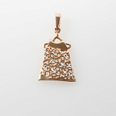 Кулон золото 585, общий вес - 1.5 г, чистый вес - 1.5 г