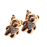 Серьга золото 585, общий вес - 0.83 г, чистый вес - 0.77 г